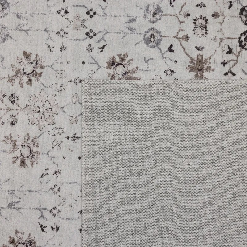 Dywan vintage INKA Floral z Efektem Postarzenia Kremowy 200 cm x 290 cm