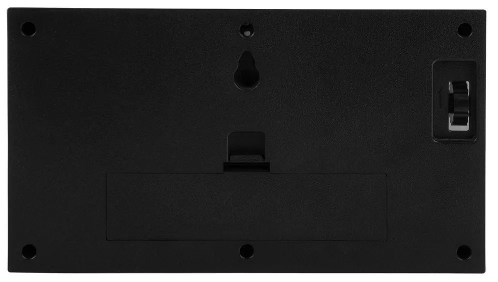 Karlsson 5976BK Designowe zegary ścienne/stołowe zfunkcją przewracania, czarne, 21 cm