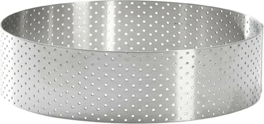 De Buyer 3098.05 perforowana okrągła rama do ciasta 12,5 cm, stal nierdzewna, 12,5 cm