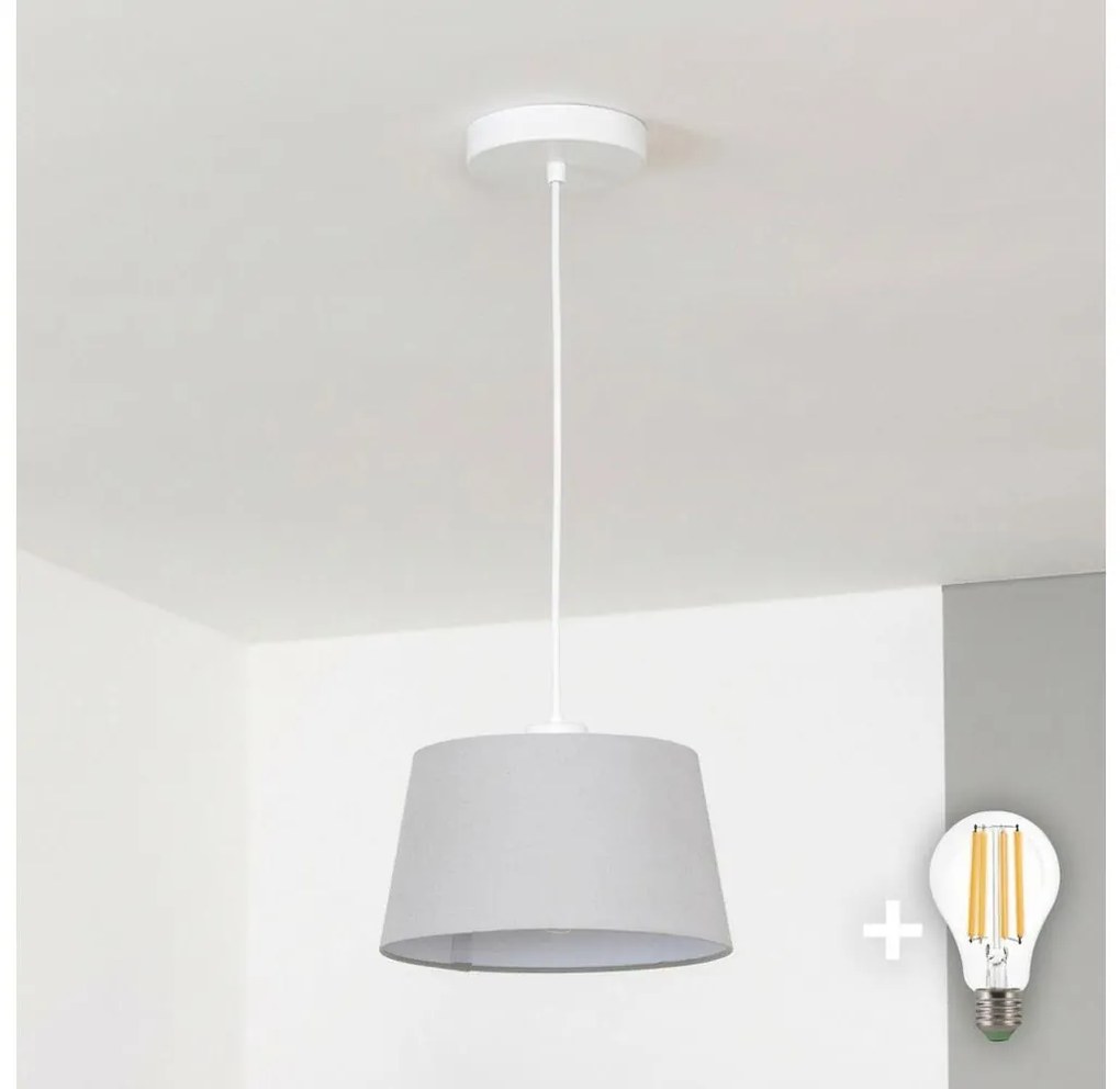 Brilagi - Lampa wisząca LED na przewodzie CERIA 1xE27/40W/230V śr. 25 cm szara