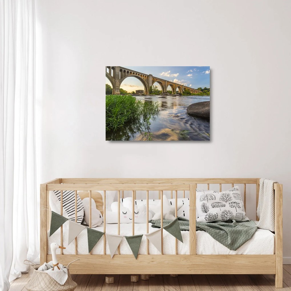 Obraz na szkle - Most kolejowy w Richmond (70x50 cm)