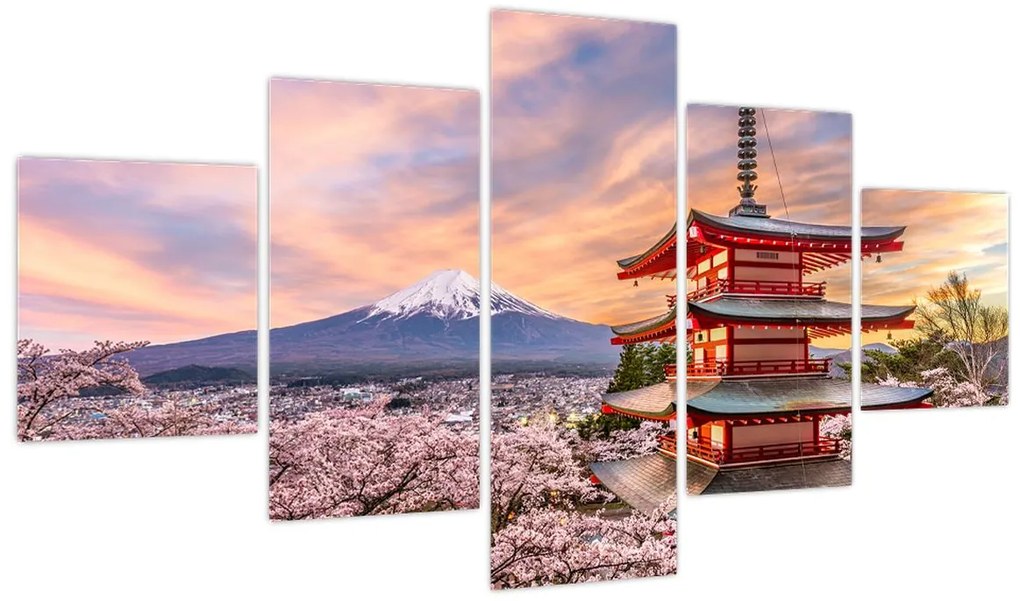Obraz - Fudżi, Japonia (125x70 cm)