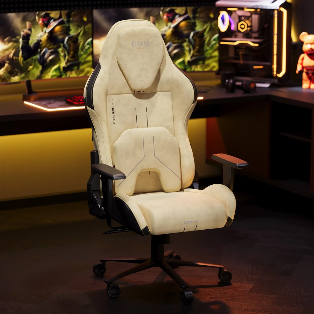 Fotel gamingowy Diablo X.One Prime, Broken Gold, Normal Size
