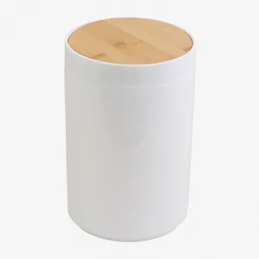 Kosz Na Śmieci Z Pokrywą Ulysse Biała - Sklum