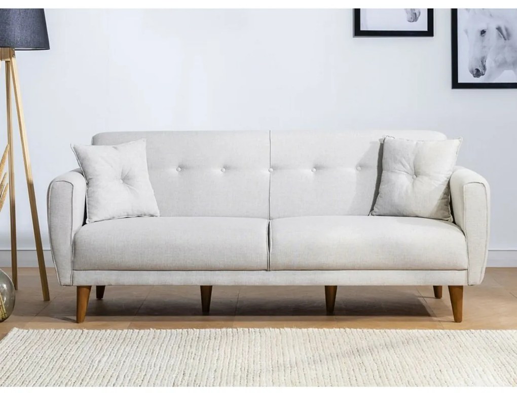 Sofa rozkładana Aria kremowa