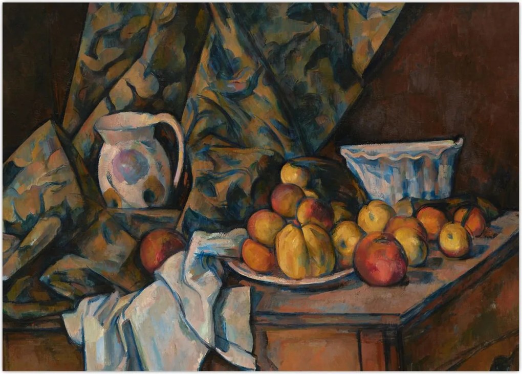 Obraz - Paul Cézanne, Still Life with Apples and Peaches, reprodukcje (70x50 cm)
