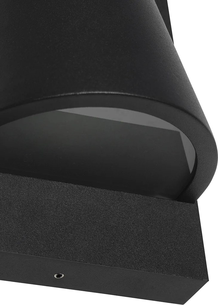 Inteligentny kinkiet zewnętrzny czarny IP44 z WiFi GU10 - Femke