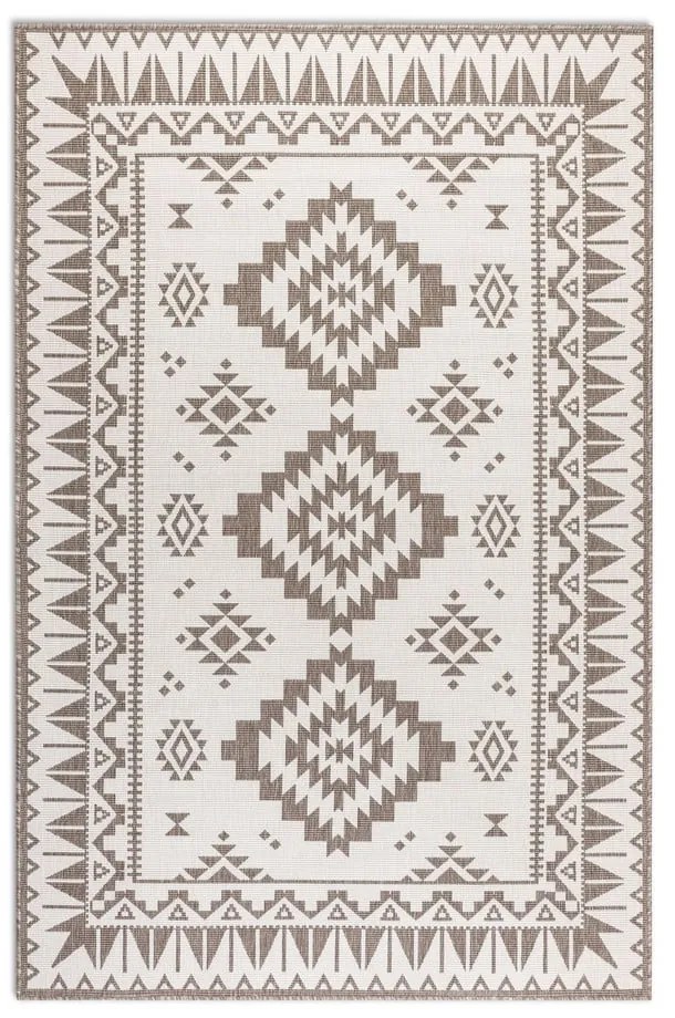 Brązowo-kremowy dywan odpowiedni na zewnątrz 160x230 cm Gemini – Elle Decoration