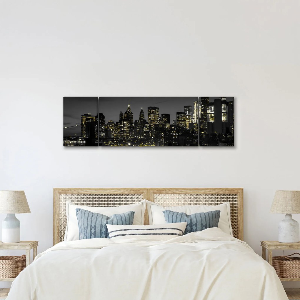 Obraz nocnej metropolii (170x50 cm)