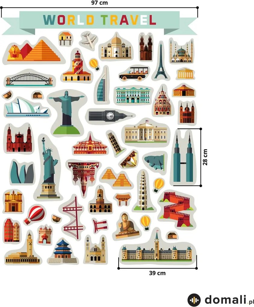Naklejki na ścianę - Architektura świata