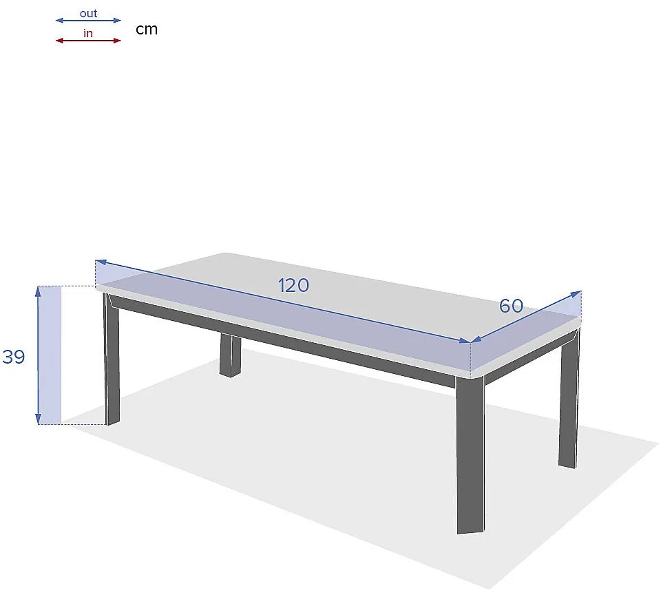 Zestaw aluminiowy dla 5 osób NOVARA (antracyt)