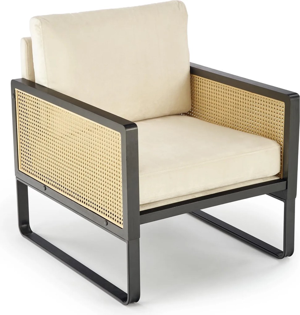 Fotel wypoczynkowy Ilario z plecionką wiedeńską