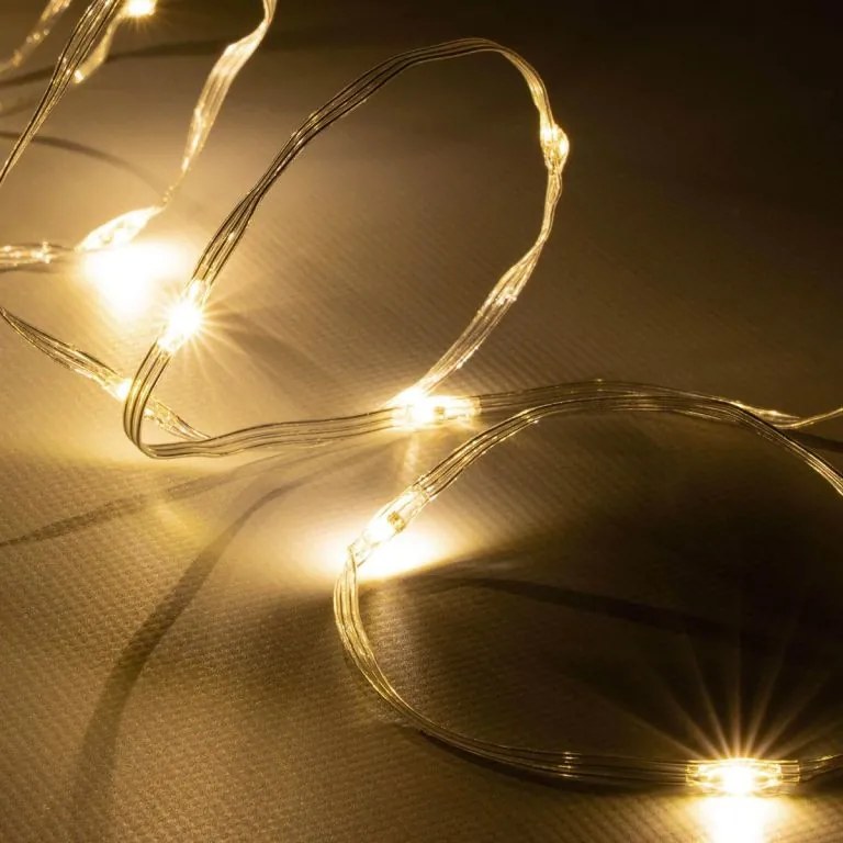 NEXOS Przewód świetlny LED, 100 diod LED, 10 m, ciepła biel