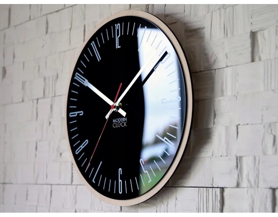 Zegar na ścianę nowoczesny efektowny okrągły cichy do kuchni salonu pokoju
