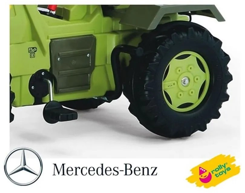 Rolly toys traktor na pedały z biegami mercedes benz łyżka 3-8 lat