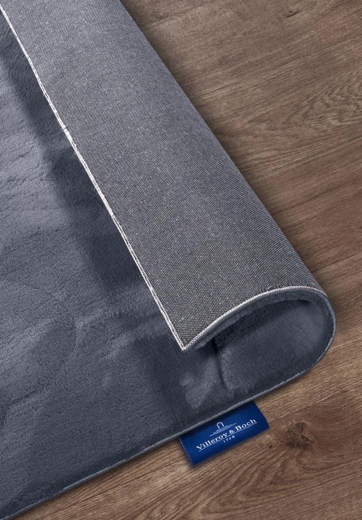 Dywan pluszowy Leon Villeroy & Boch antracytowy 80 cm x 150 cm