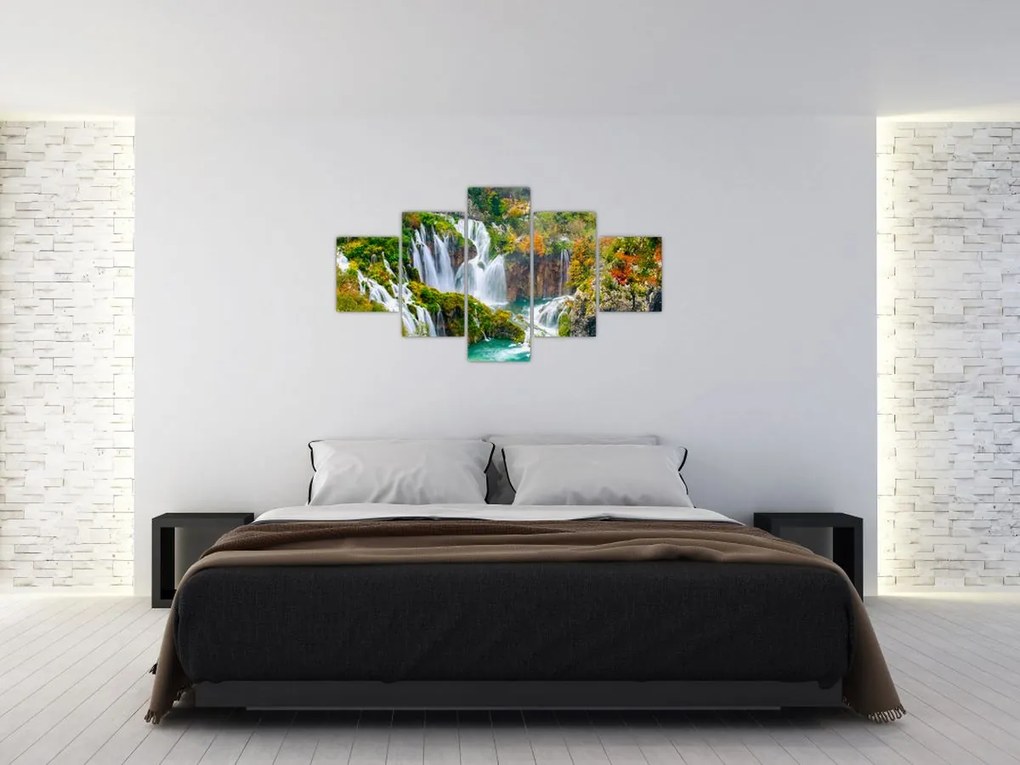 Obraz - Park Narodowy Jezior Plitwickich (125x70 cm)