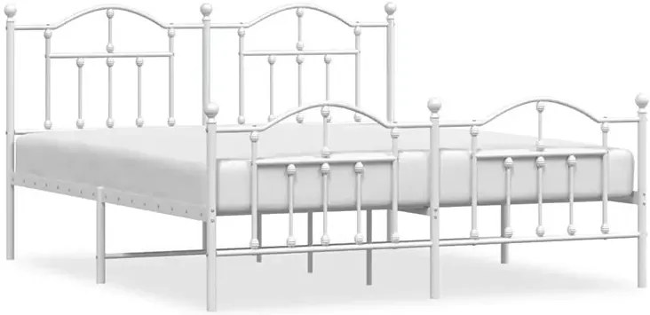 Białe metalowe łóżko loftowe 180x200 cm B1-Z35