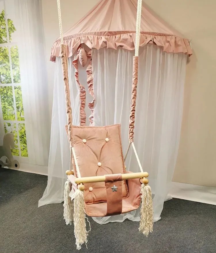 Różowa huśtawka dla dziewczynki C6-H91