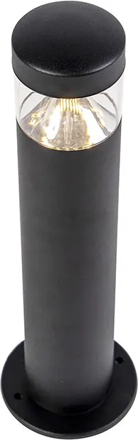 Nowoczesna lampa zewnętrzna czarna 40 cm IP44 z LED - Roxy