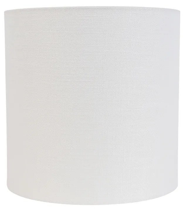 Abażur z tkaniny biały 25/25/25