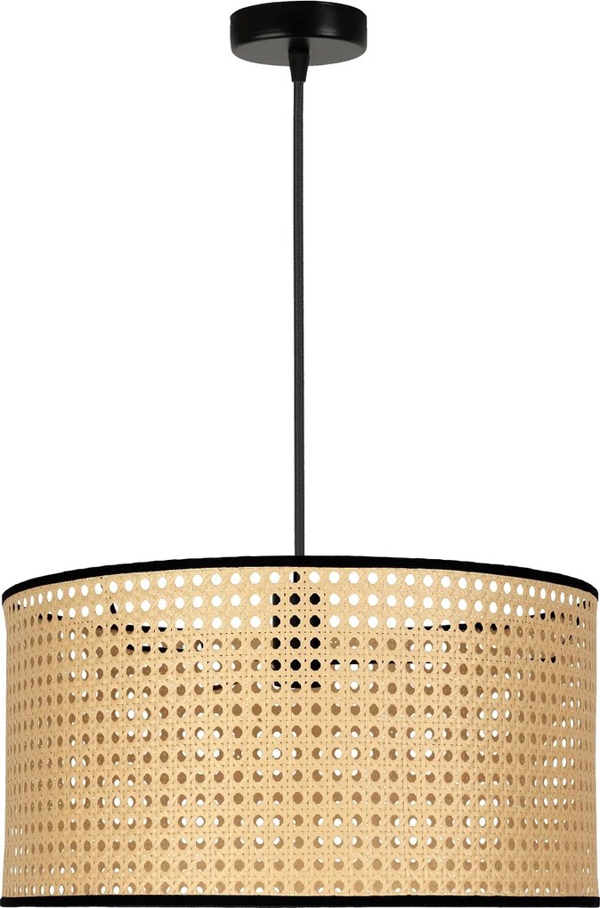 Rattanowy żyrandol do sypialni ROLLER