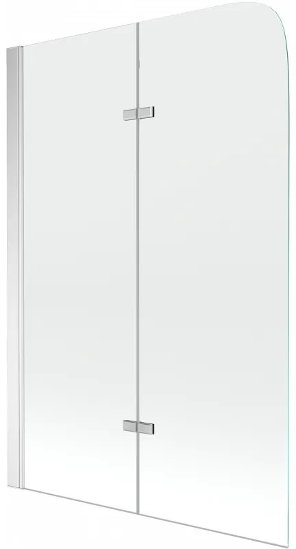 Mexen Felix parawan nawannowy 2-skrzydłowy 80 x 140 cm, transparent, chrom - 890-080-002-01-00