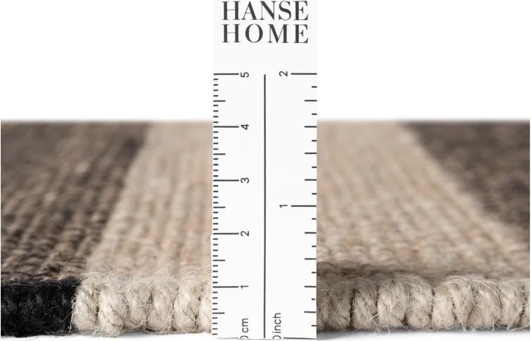 Czarny/kremowy dywan z juty dwustronny/tkany ręcznie 200x300 cm Playa – Hanse Home