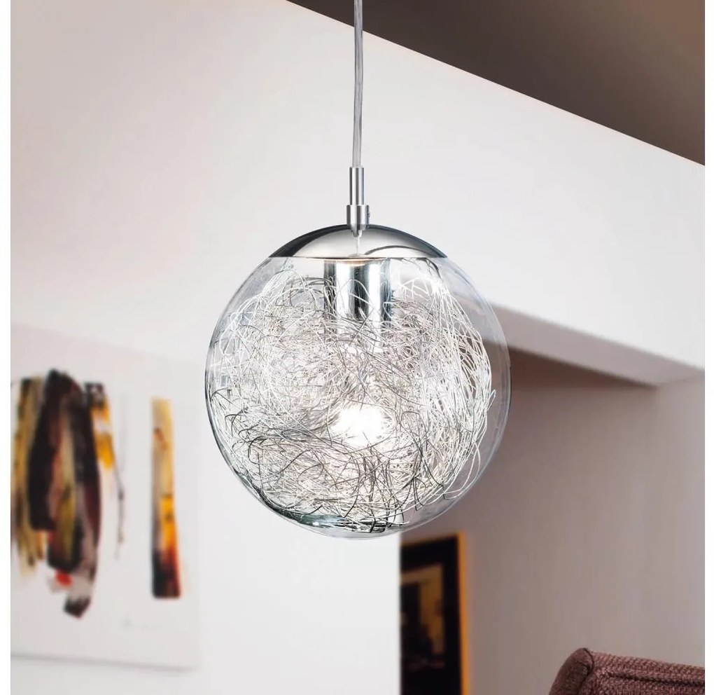 Eglo 93073 - Lampa wisząca LUBERIO 1xE27/60W/230V