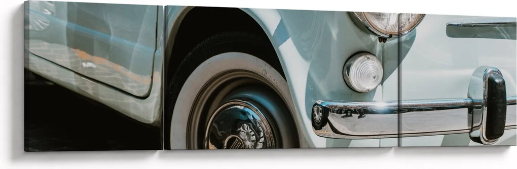 Obraz - Fiat retro samochód (170x50 cm)