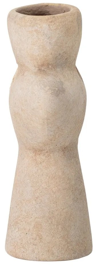 Beżowy wazon z terakoty Bloomingville Ngoie, wys. 17 cm