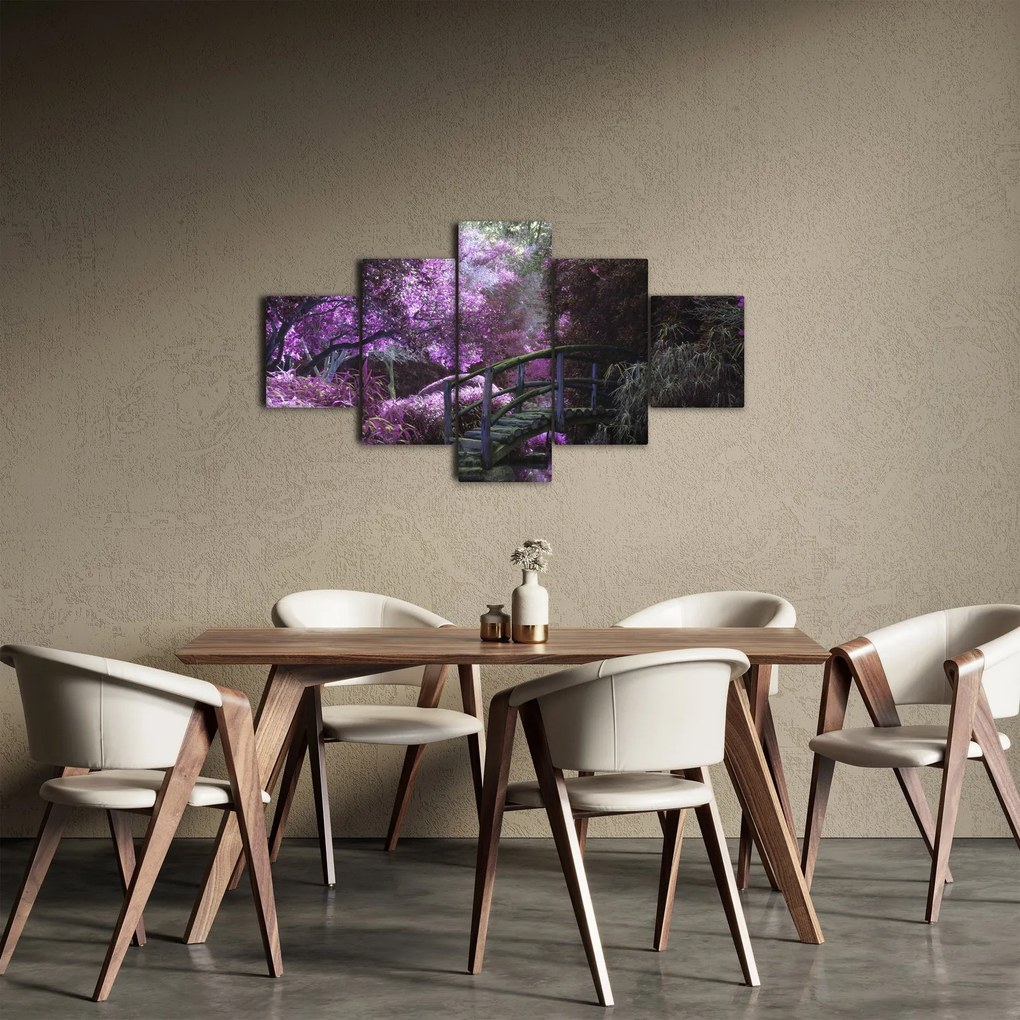 Obraz - fioletowe drzewa (125x70 cm)