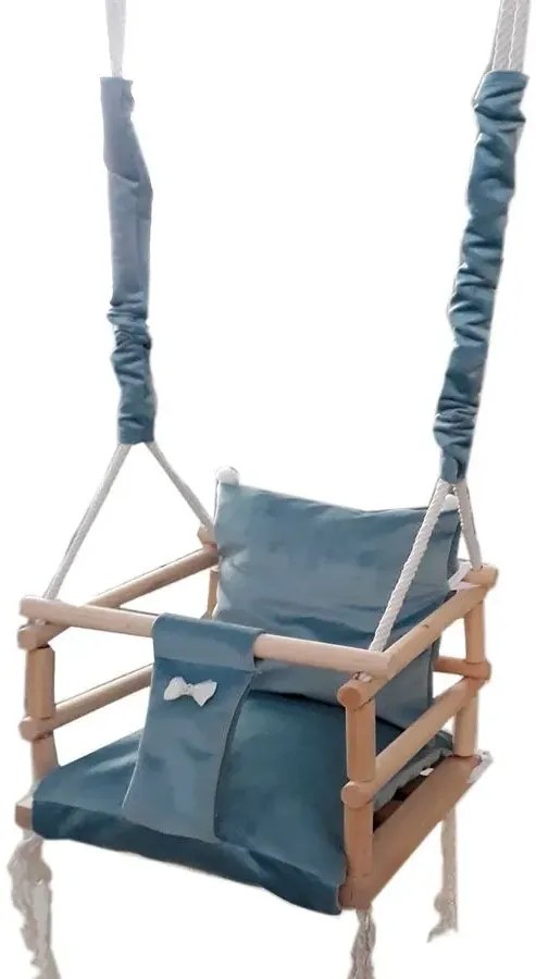 Turkusowo-niebieska huśtawka dla chłopca E1-P38