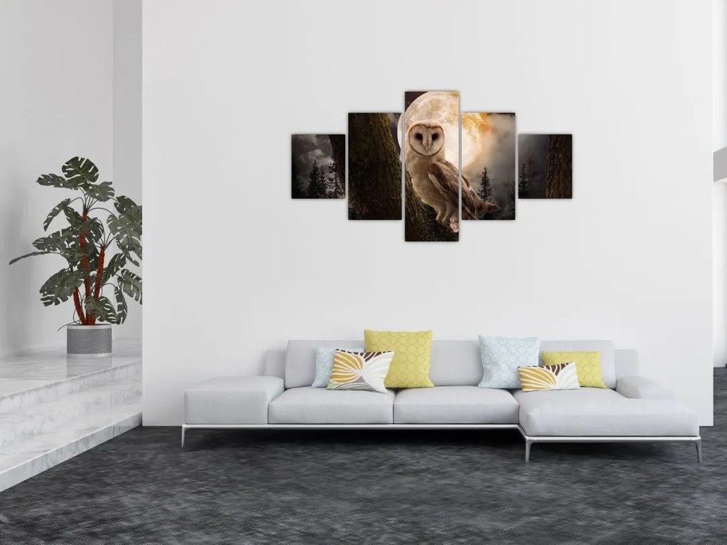 Obraz sowy palonej (125x70 cm)