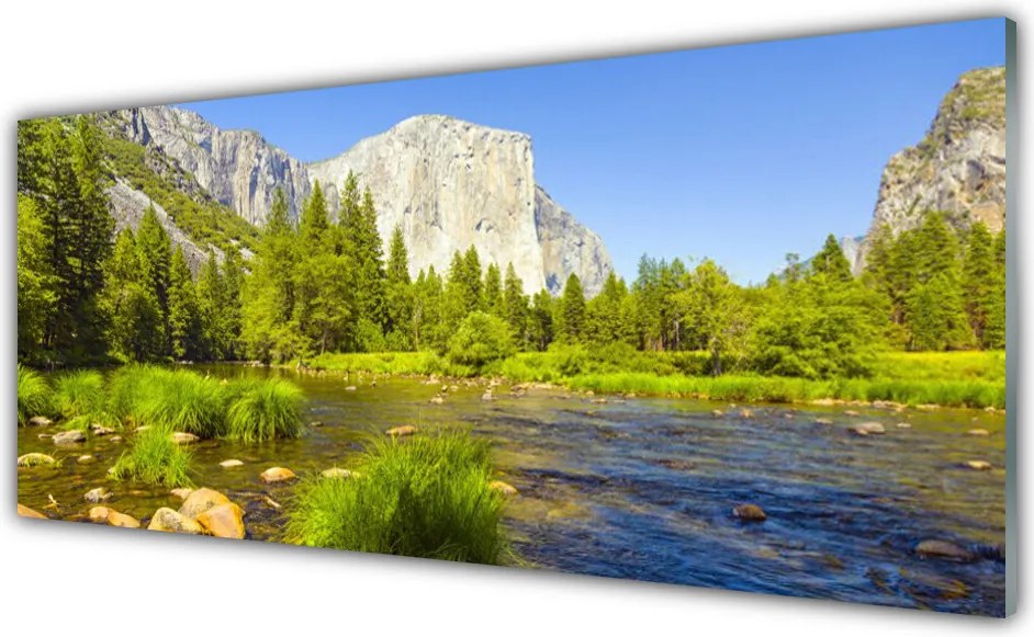 Panel Szklany Alpejska Sielanka nad Wodą
