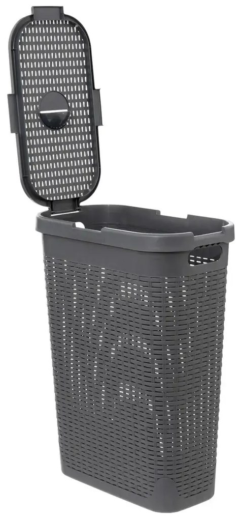Wysoki kosz na pranie z plastiku, 40 l
