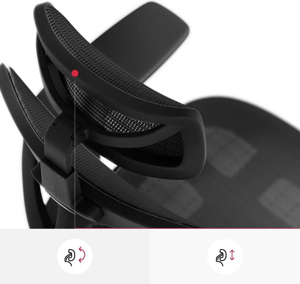 Fotel biurowy Diablo V-Basic, zgodny z normą BHP, kolor czarny