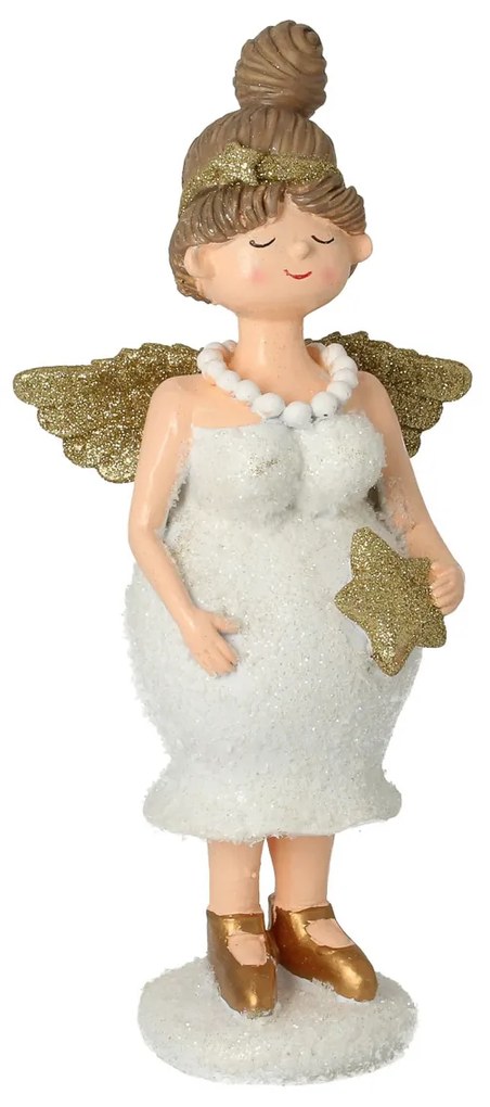 Figurka Angel Star 30 cm gold