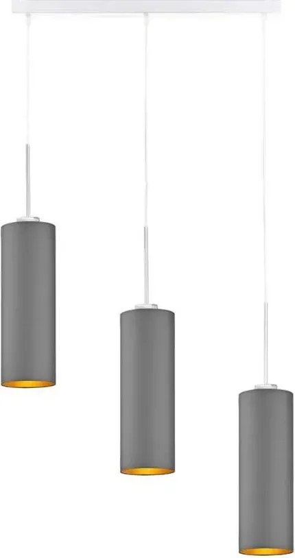 Lampa wisząca glamour na białym stelażu 5 kolorów P1-D20