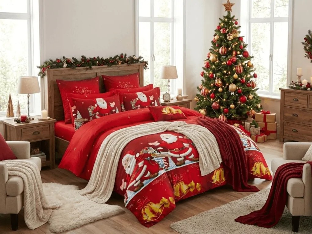 PrzytulneMieszkanie.pl PrzytulneMieszkanie.pl Pościel z mikrofibry BELLMERRY czerwona Rozmiar pościeli: 70 x 80 cm | 140 x 200 cm