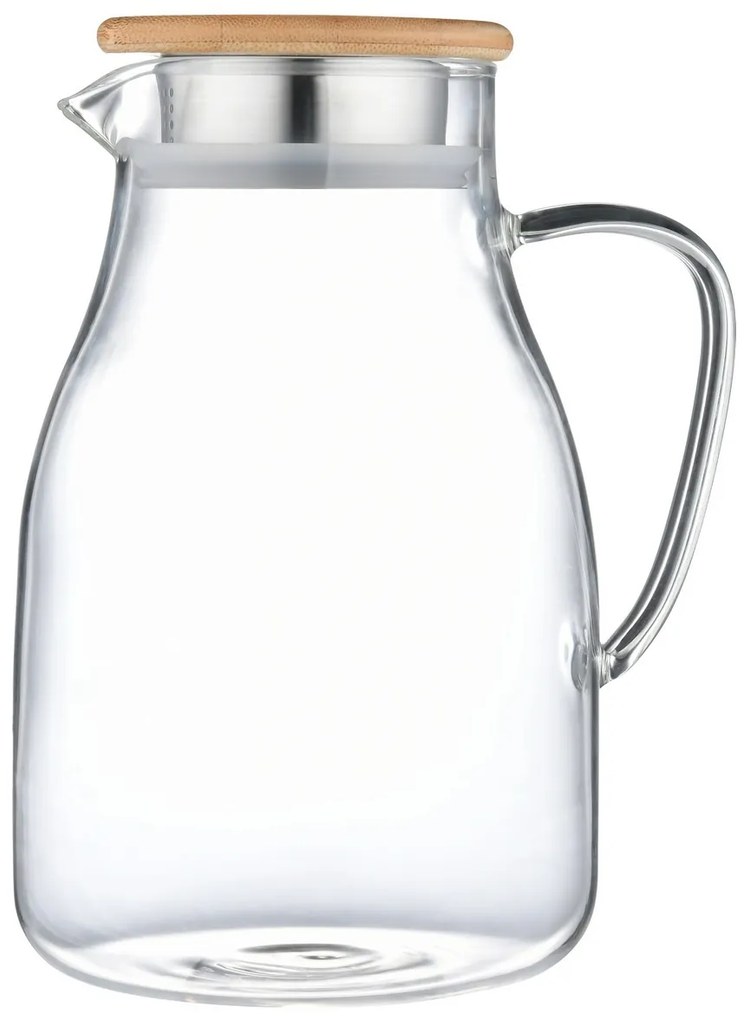 4Home Dzbanek szklany z pokrywką Bamboo Hot&Cool, 1,7 l