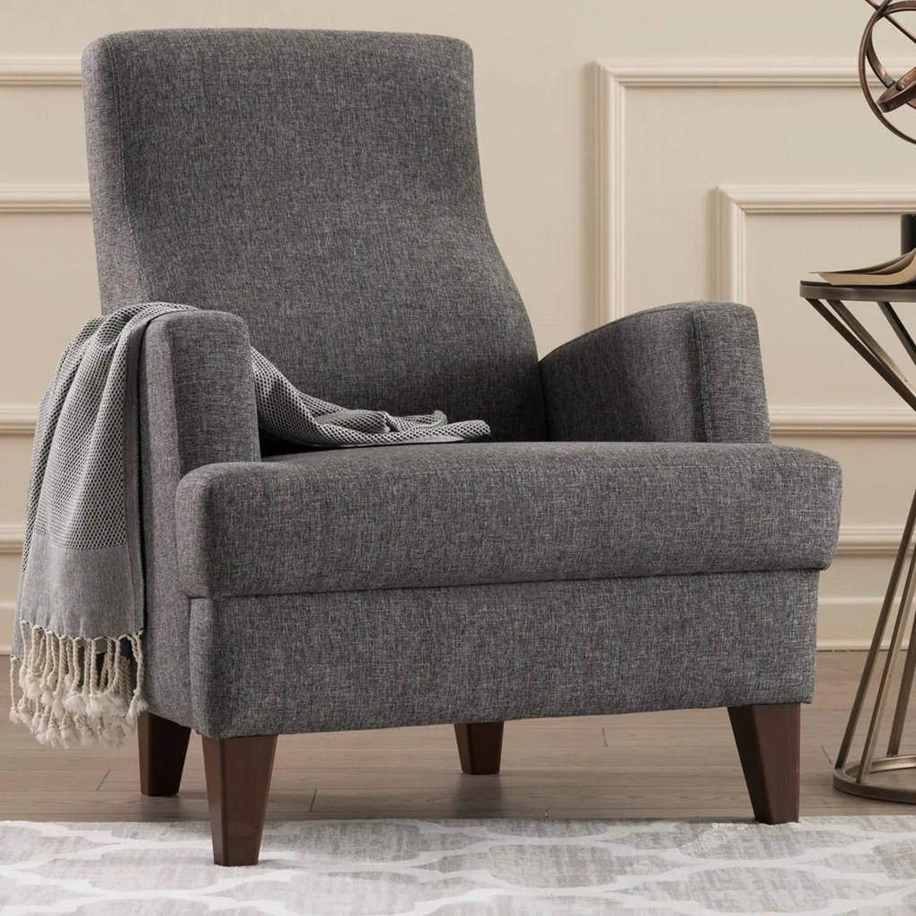 Fotel Kana Bergere Dark Grey