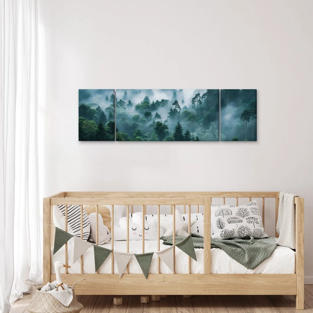 Obraz - Las we mgle (170x50 cm)