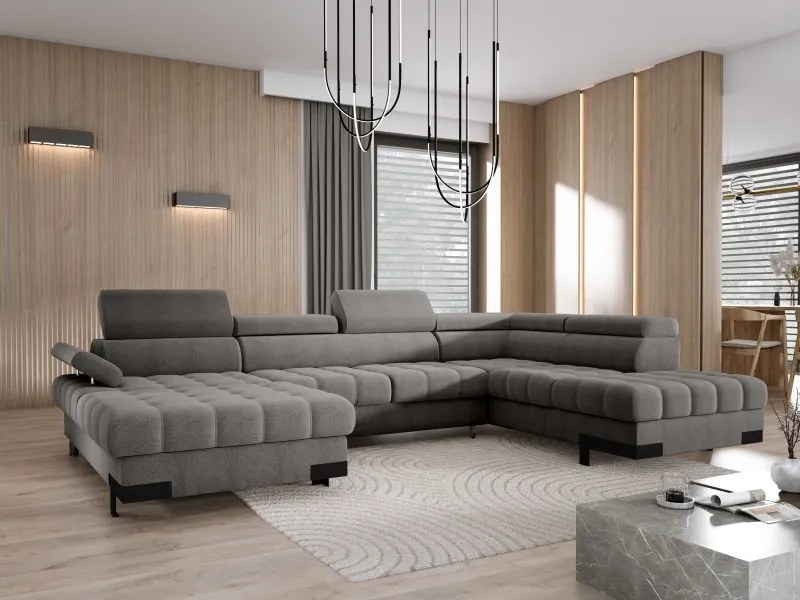 Narożnik SELVA XL Prawostronny z funkcją spania i pojemnikiem AUSTIN 19 WERSAL