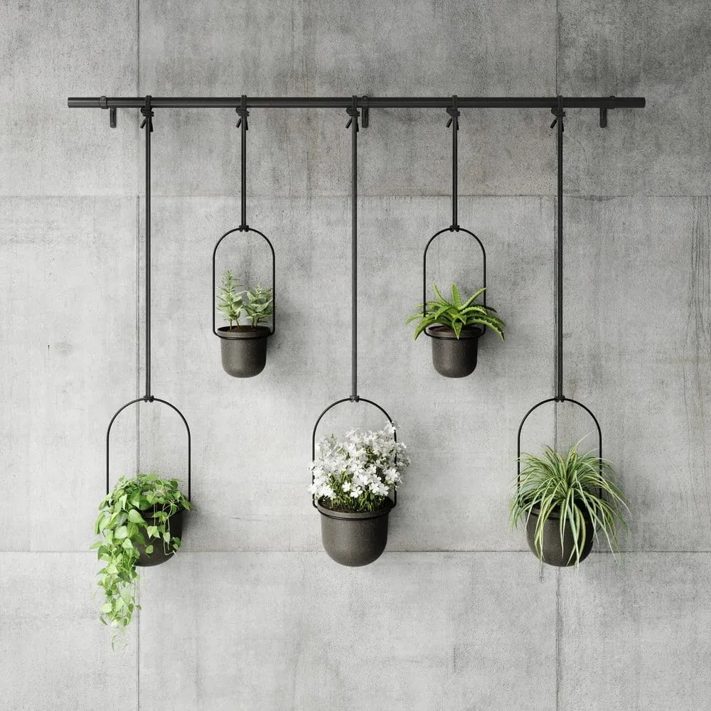 Plastikowe wiszące osłonki na doniczki na zioła zestaw 5 szt. ø 7,5 cm Triflora – Umbra