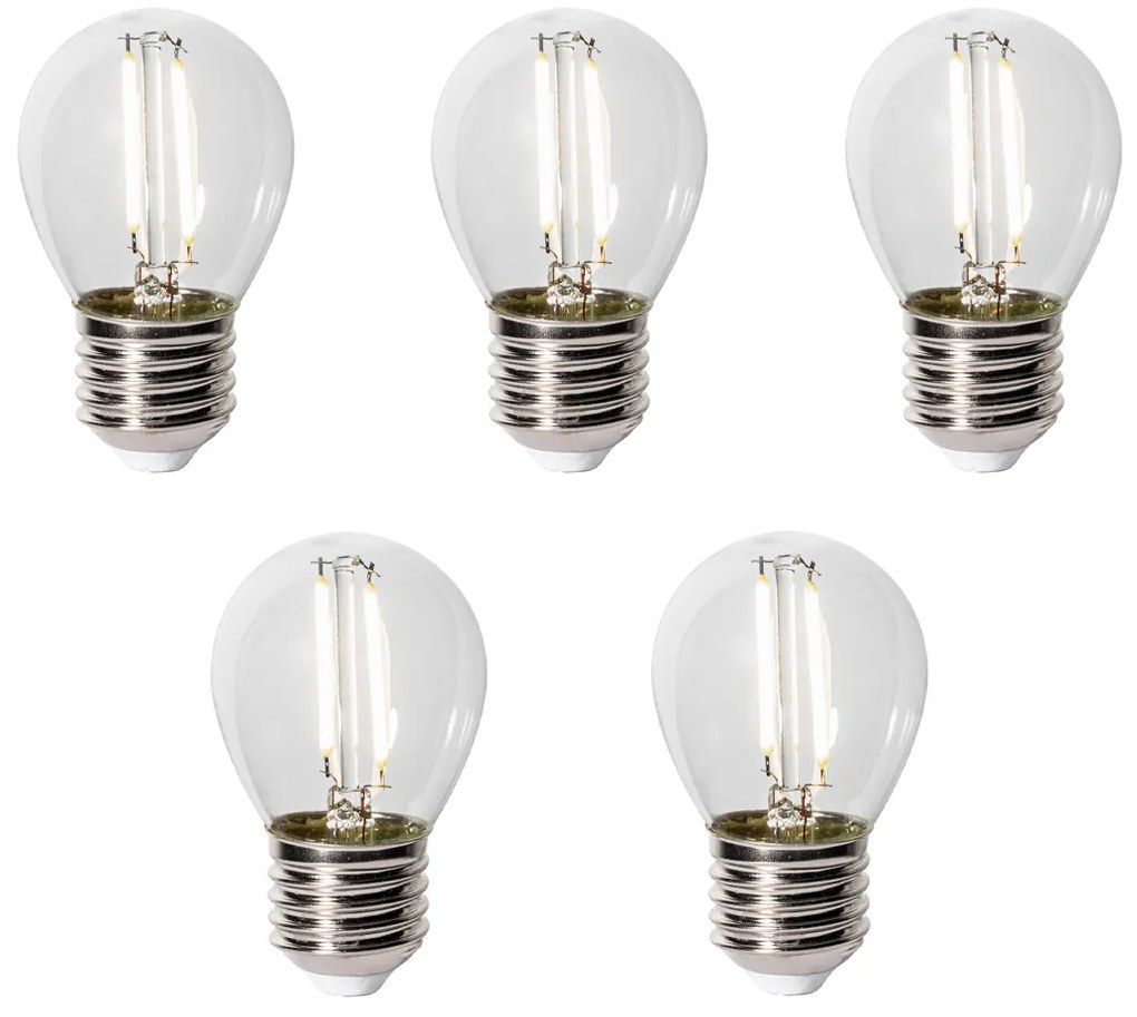 Zestaw 5 E27 LED lamp P45 Sensor LUX 3W 250 lm 3000K