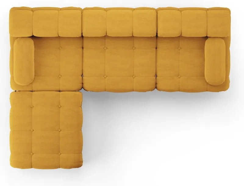 Musztardowy narożnik Ferento – Cosmopolitan Design