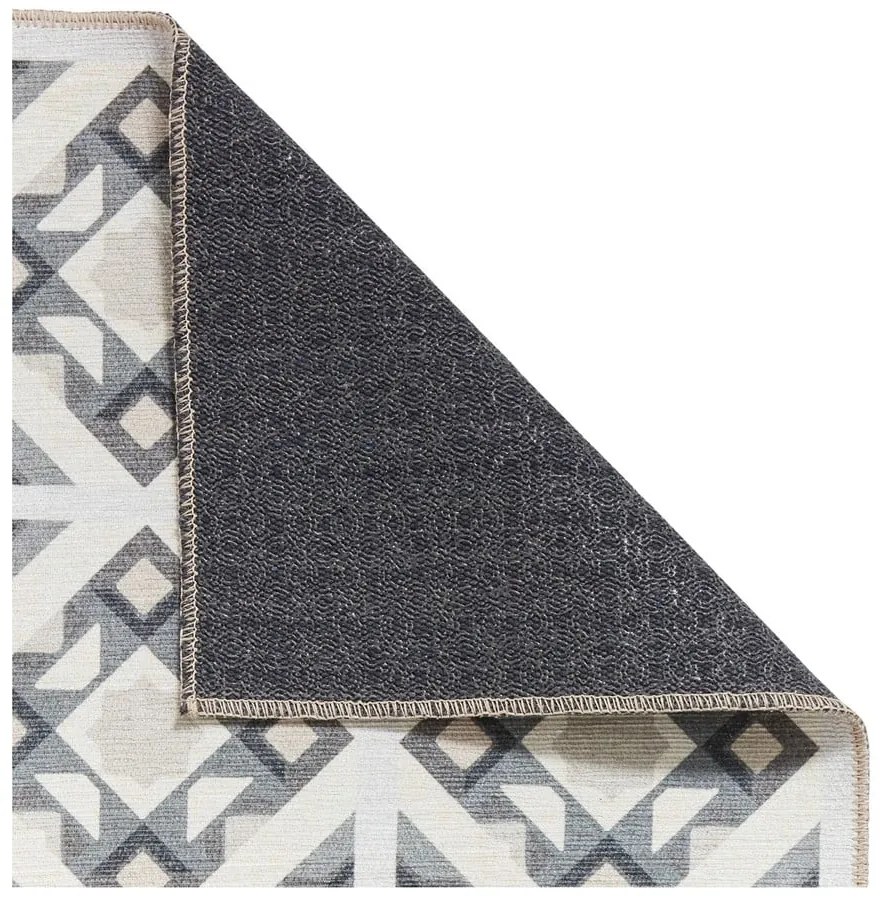 Szary chodnik odpowiedni do prania 61x170 cm Victoria Beige – Think Rugs