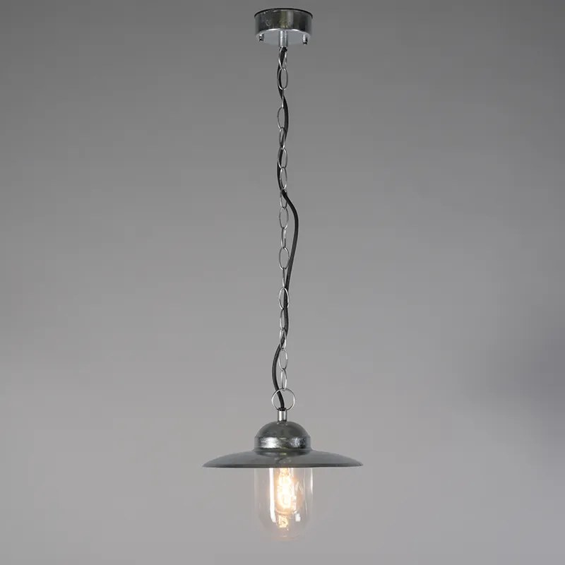 Industrialne - wisząca lampa cynkowa, IP44 - Munich
