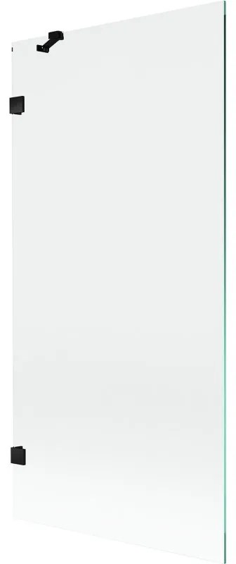 Mexen Lunar parawan nawannowy 1-skrzydłowy 90 x 150 cm, transparent, czarny - 897-090-000-70-00